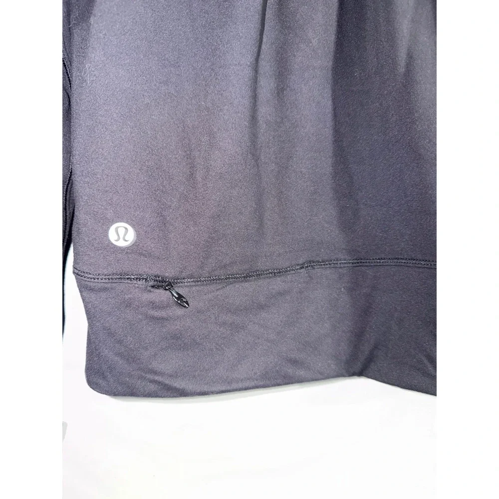 Lululemon Modal Pleated Back Long Sleeve Shirt dark gray size 4 thumb holes